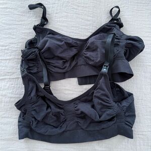 SKIMS Black nursing bras